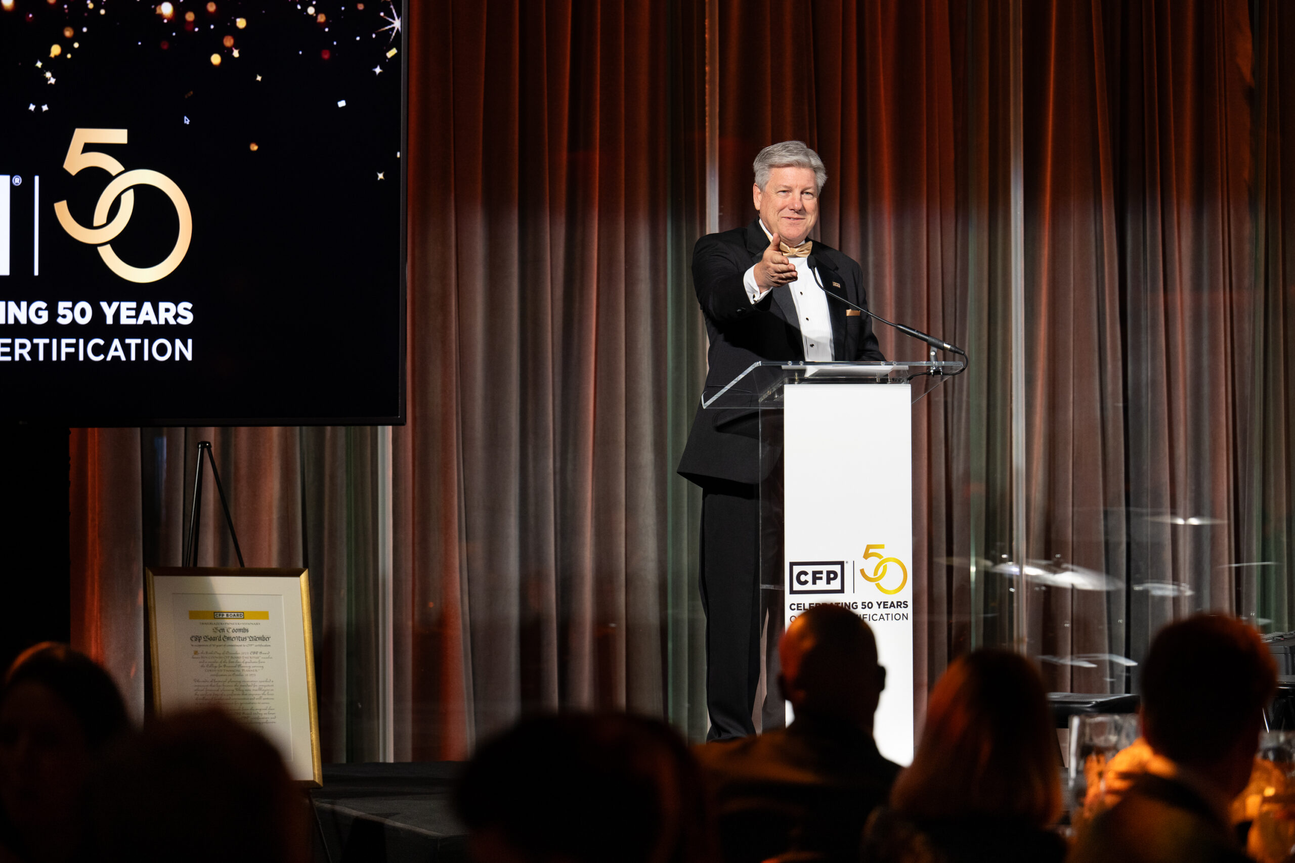 Dan Moisand speaking at CFP Board 50th Anniversary Gala