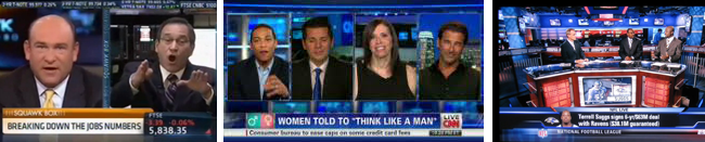 BUSINESS, POLITICAL, SPORTS TV