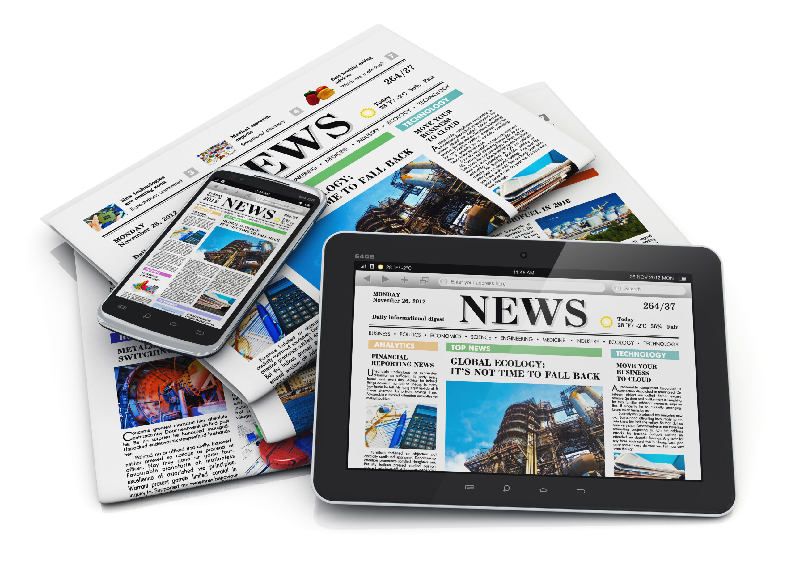 digital newspaper image