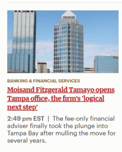 Top financial advisor Tampa