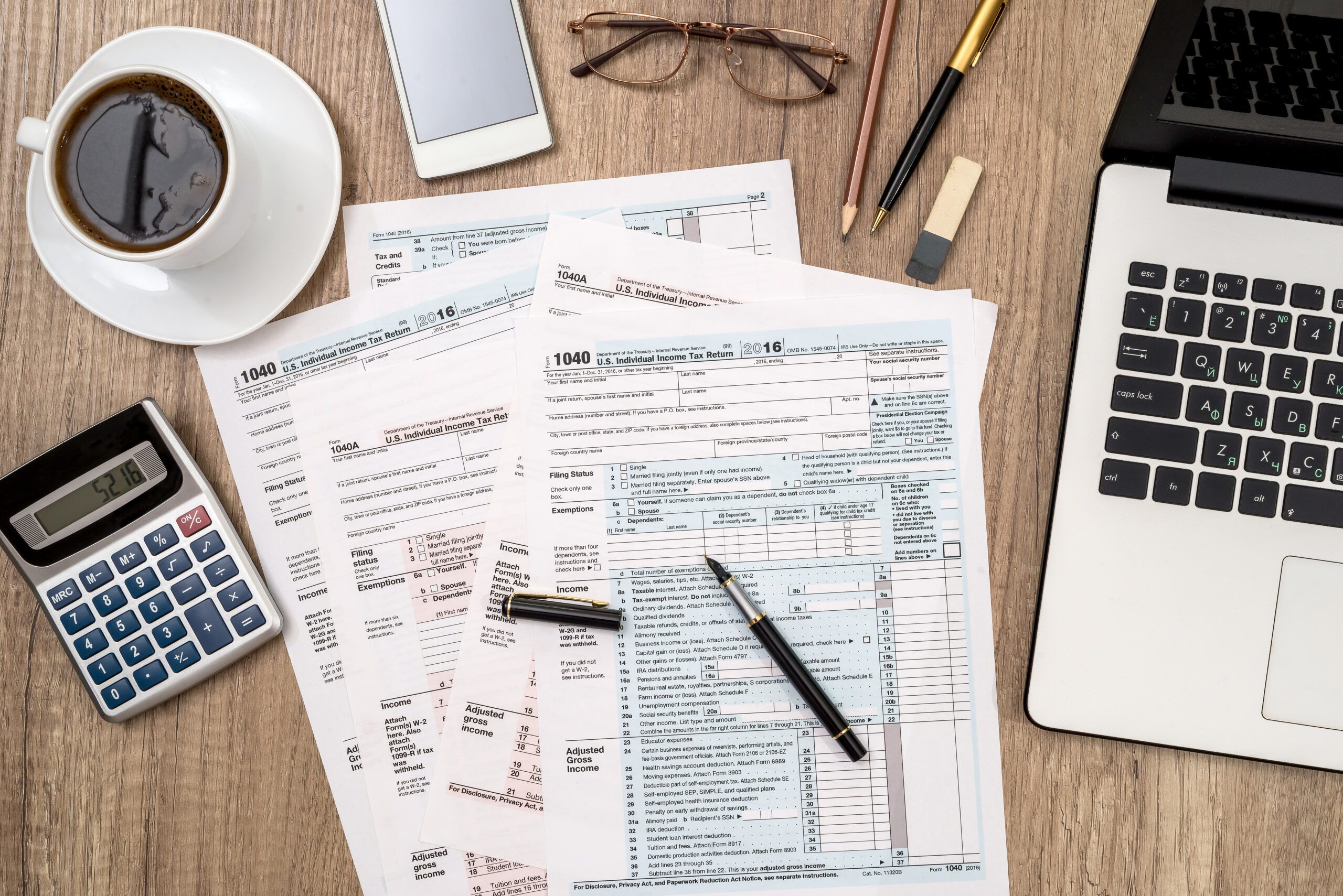 Image of tax forms impacted by tax code changes