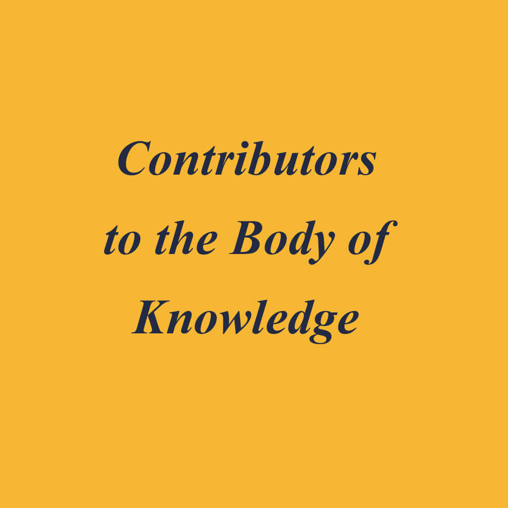 Contributers to the body of knowledge gold box